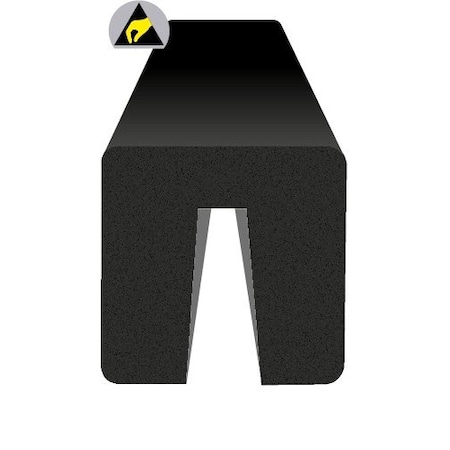 Ergomat Square I-Beam Protector ESD Black SIBP120-ESD-BK